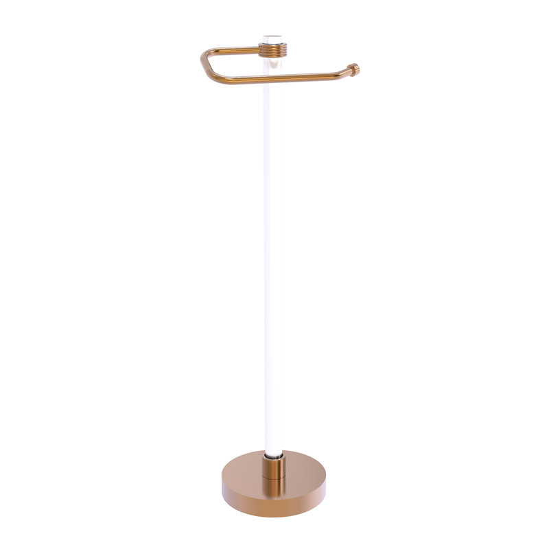 Porte-papier hygiénique sur pied Clearview, Bronze brossé