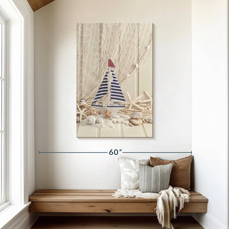 Aletra Decor And Sailboat, 45" H x 30" W