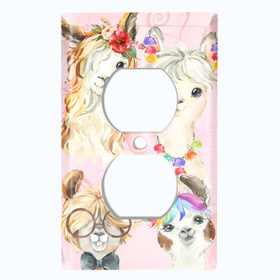 Patterned 1 - Gang Toggle Light Switch Standard Wall Plate