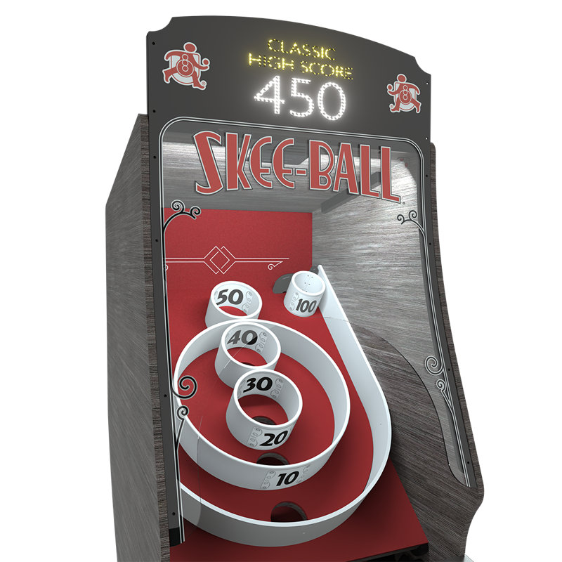 Skee-Ball Premium Home Arcade, Rouge écarlate