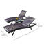 Ensemble de chaises longues inclinables avec table Agah