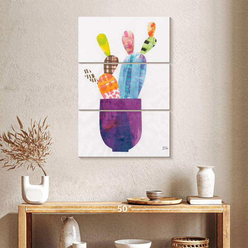Harnek Collage Cactus II, H 38 po x l 24 po