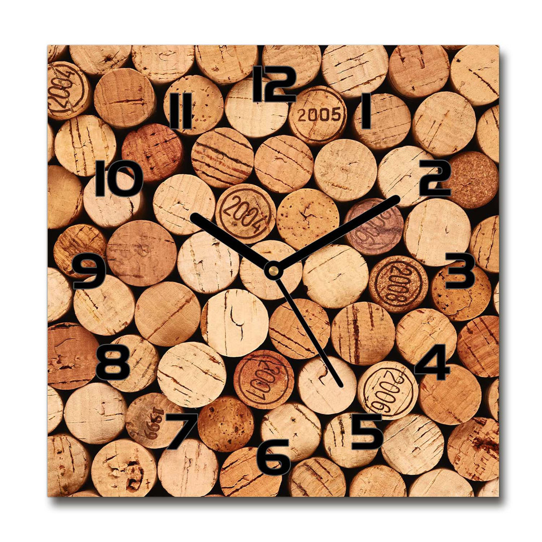 Analoge Wanduhr Corks of Wine 60 cm Geräuschlos