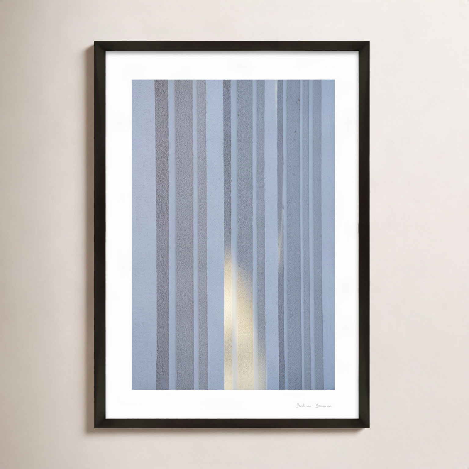 Ludvig "Sun and Concrete 2" Photo Print, 38" H x 26.5" W x 1.25" D, Black