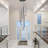 Birkner 7-Light Modern Chandelier Long Large Pendant for High Ceiling Hallway Staircase with Remote