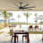 Ilette 65/72/84 Inch 8-Blade Ceiling Fan Without Light, Modern Large Ceiling Fan with Remote, Quiet Reversible DC Motor, 6-Speed for Indoor or Covered Outdoor, Black-459525200-413739858