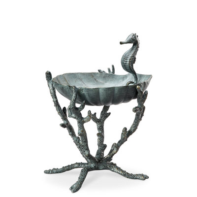 Seahorse Tabletop Birdbath