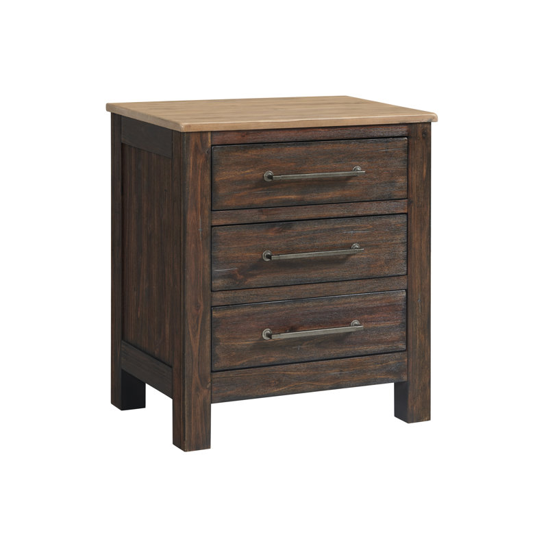 Table de chevet en acacia Raashid