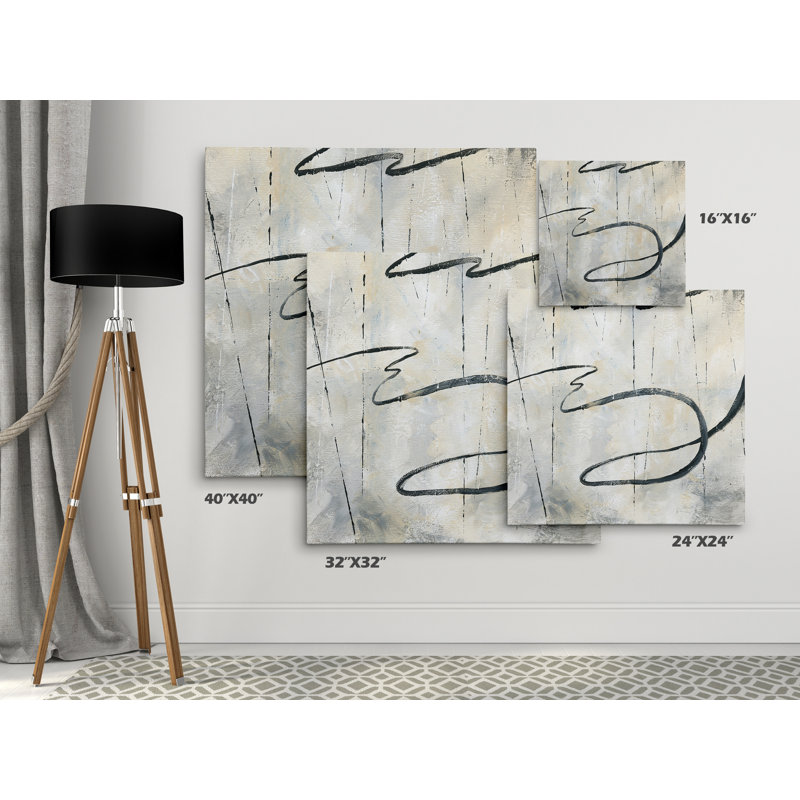 « neutral danse i », reproduction de peinture à l’huile sur toile tendue, H 16 po x l 16 po x P 1,5 po, Toile tendue
