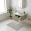Salle de bain flottante murale 24 po avec lavabo rond en céramique blanche et tiroir-1185518316