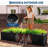 Modern Black Steel Raised Garden Bed, Extra Long Planter Box with Removable Dividers-1845490488