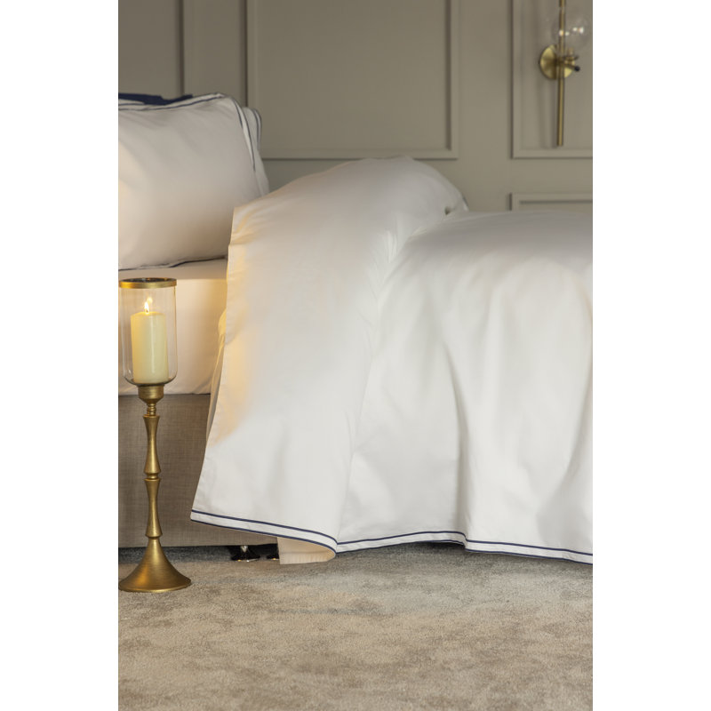 Cotton No Pattern Duvet Cover Set with Pillowcases, Super King - 2 Standard Pillowcases