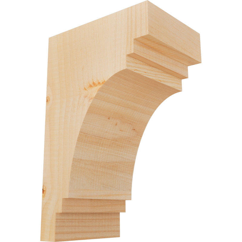 Corbeau Pescadero, H 12 po x l 5,5 po x P 8 po, Sapin de Douglas, Lisse