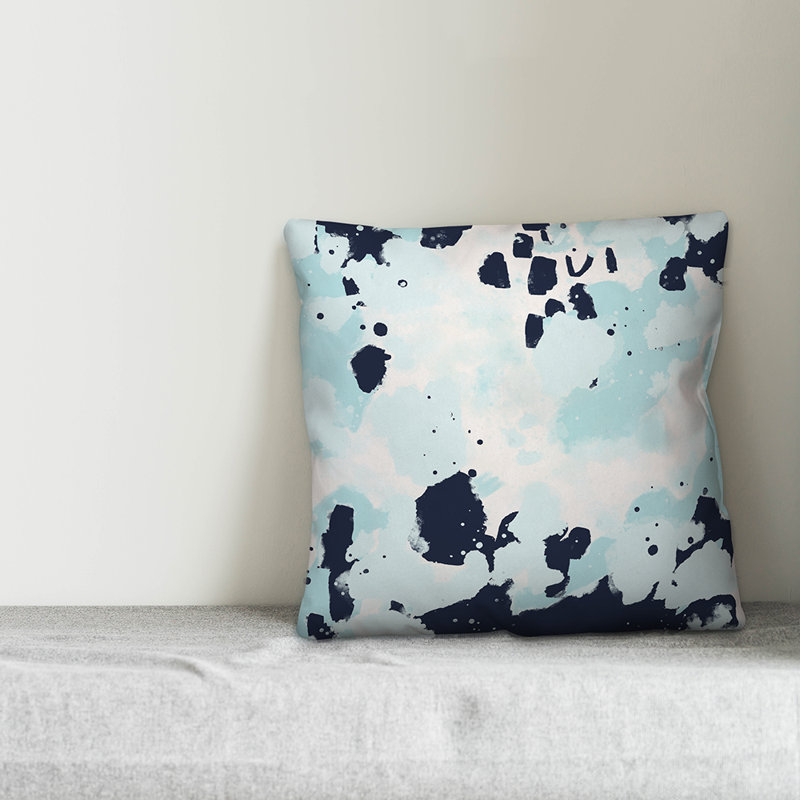  Abstract Throw Pillow, 16" x 16"