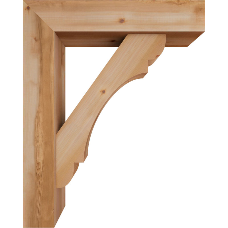 Support de bloc olympique avec entretoise décalée, 40 x 32, Cèdre rouge occidental de l 7 1/2 po (lisse)