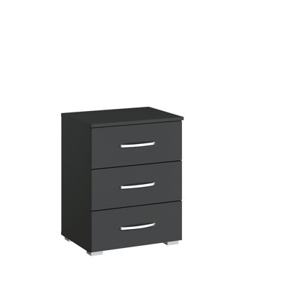 Aditio 3 Drawer Bedside Table