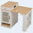 59.5" Kitchen Island with Extendable Dining Table, Kitchen Storage Table with Double-sided Storage, Kitchen Island with 2 Drawers, Power Outlet, Side Open Shelves, for Kitchen, Dining Room, White-128964677