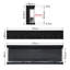 Belfry Heating 127 cm W White Black Electric Fireplace with 5120 BTU