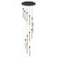 Chandelle suspendue en cristal D20 "x H38"