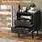 Fluted Nightstand Set of 2, 18" Modern Side Table, 2 Drawers End Table with Storage, Bedside for Bedroom, Living Room, Curved Profile Design-998775822-998775819