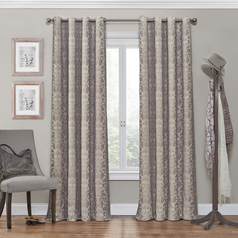 Curtain Single Panel, 52" W x 63" L, Linen