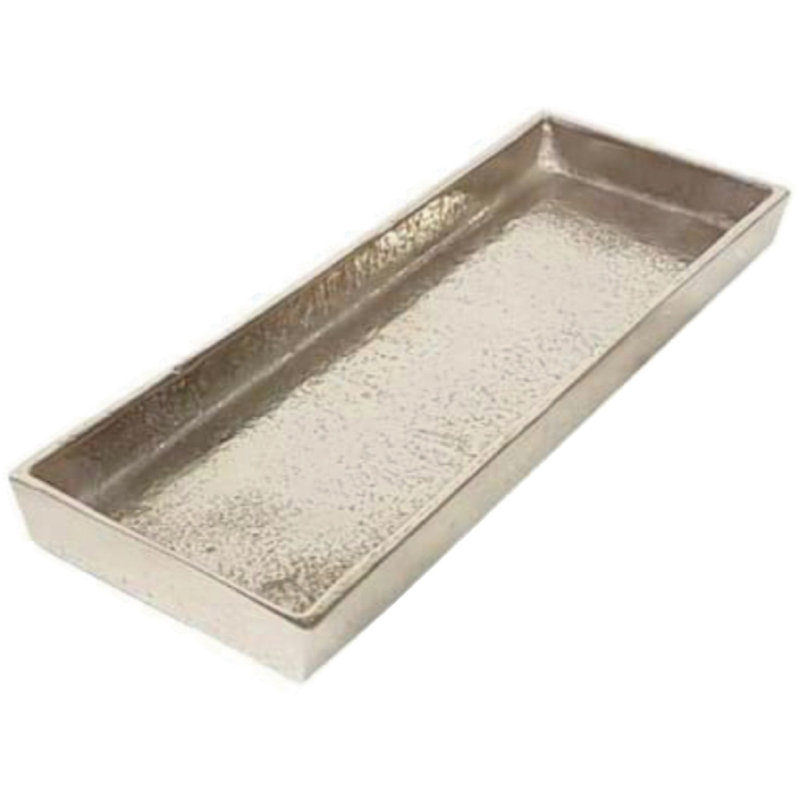 Assiette décorative Xenia, Nickel brut, H 15,75 po x l 3,54 po x P 3,54 po