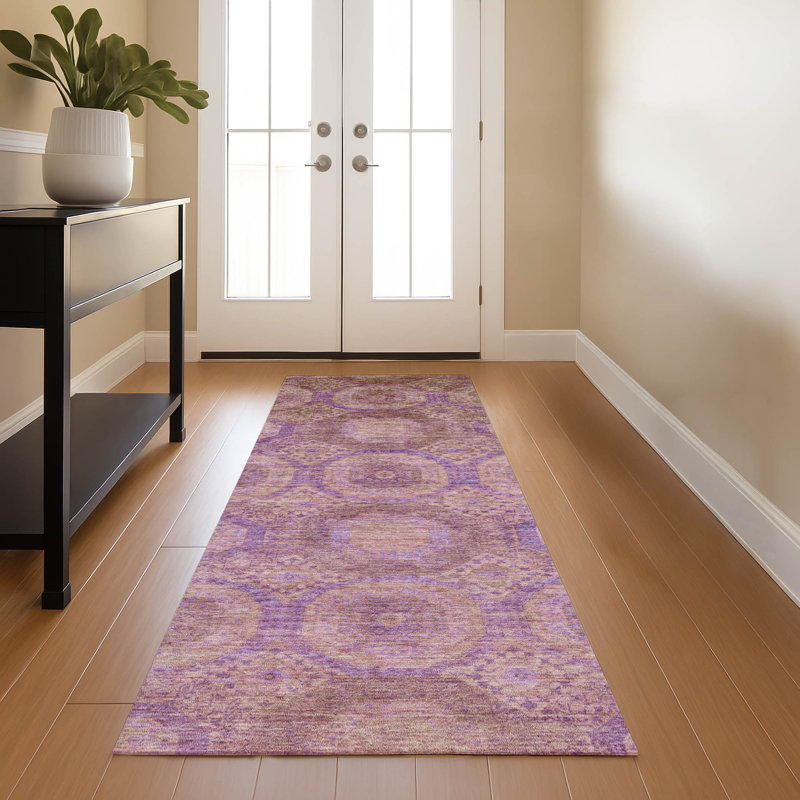 Premium Machine Washable Mayfield AMF1925 Panels Rug, Runner 2'3" x 7'6"