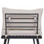 Canapé d'angle moderne pour véranda avec bois et coussins en mousse haute densité - Beige Patio Météo -