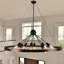 Luminaires rustiques 8 lumières de style campagnard