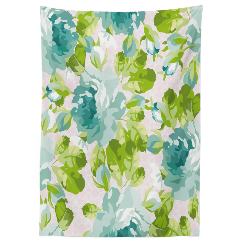 Floral Tablecloth, 84" L x 60" W
