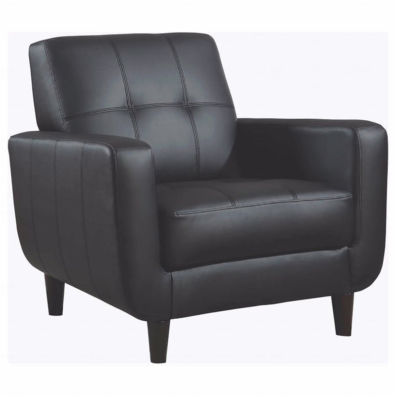 Fauteuil d'appoint à rail noir