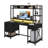  Computer Desk With Power Outlets, LED Lights & Hutch-581892452