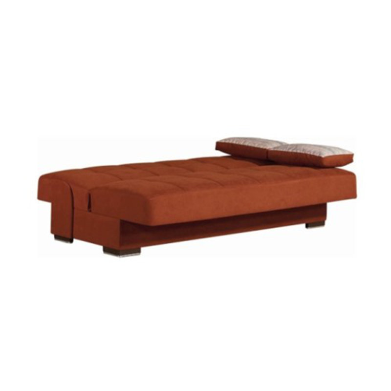 Canapé-lit convertible avec rangement PrimeNest Malandkar Collection, Orange