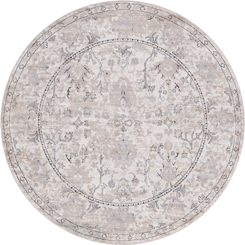 Aerilyn Ikat Indoor Rug, Round 3'3"