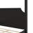 Lagola King Size Wood Canopy Bed Frame with Headboard, Four Poster Platform Bed Frame with Wooden Support Slats, No Box Spring Needed, Easy Assembly, Black-310431067-310431070