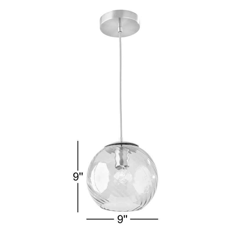 Luminaire suspendu sphère 1 lumière Delos