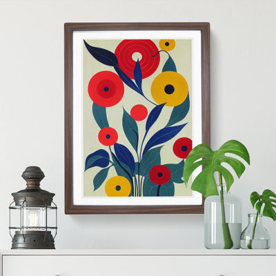 XV1022-781X Art Flowers Abstract No.6 1 Piece Single Picture Frame Wall Art