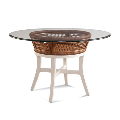 Runi Round Glass Top Dining Table