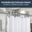 Solid Plastic Shower Curtain Hooks Rings-15866133