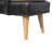 Hide Black Leather Bench