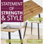 Antigua Metal Base Dining Table