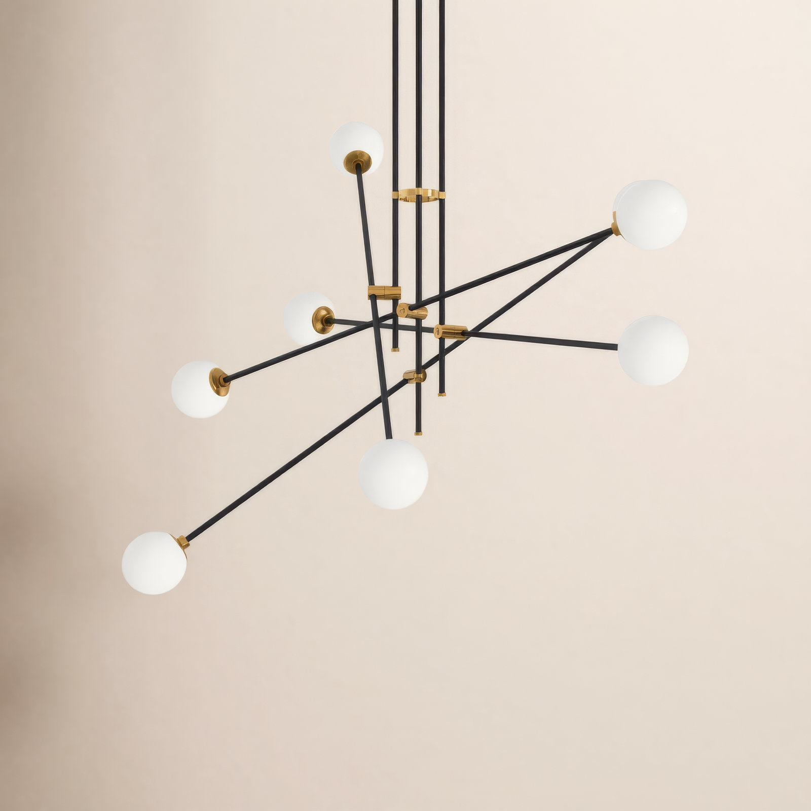 Fritz 8 Light Glass Dimmable Pendant