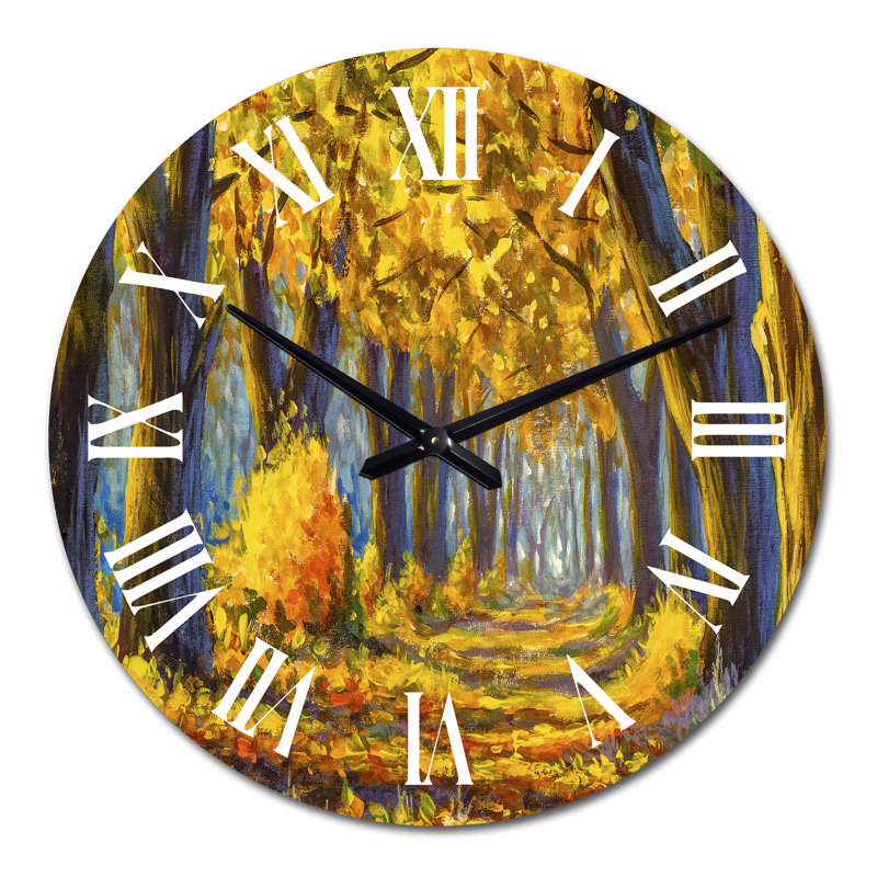 Horloge murale traditionnelle en or, Surdimensionné