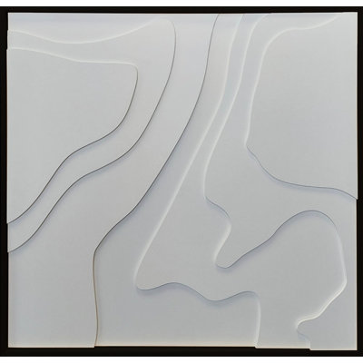 Waves 1 Piece Floater Frame Wall Art