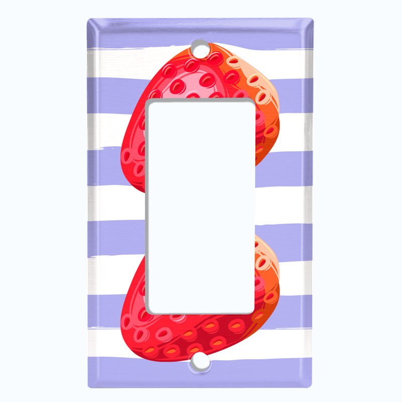 Patterned 1 - Gang Toggle Light Switch Standard Wall Plate