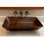 20" Rectangular Vessel Hand Hammered Copper Sink