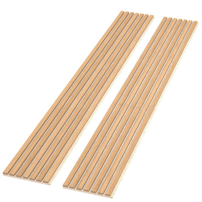 Panneaux muraux acoustiques en bois 106 po L x 12,6 po l, panneaux décoratifs insonorisants pour murs et plafonds, panneaux muraux en bois à lattes 3D