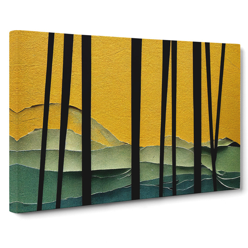 Dazzling Abstract Forest - Wrapped Canvas, 50cm H x 76cm W x 3cm D