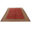 7x9 Red and Ivory Turkish Traditional Rug