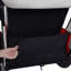 2-en-1 double 2 sièges avec harnais de sécurité à 5 points Remorque de vélo Poussette Jogger pour enfants Enfants pliable pliable avec roue avant pivotante, sac de rangement